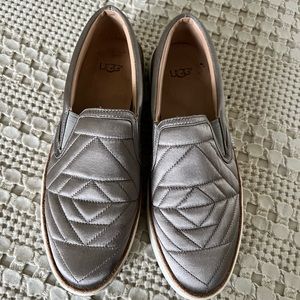 Slip on, satin loafers